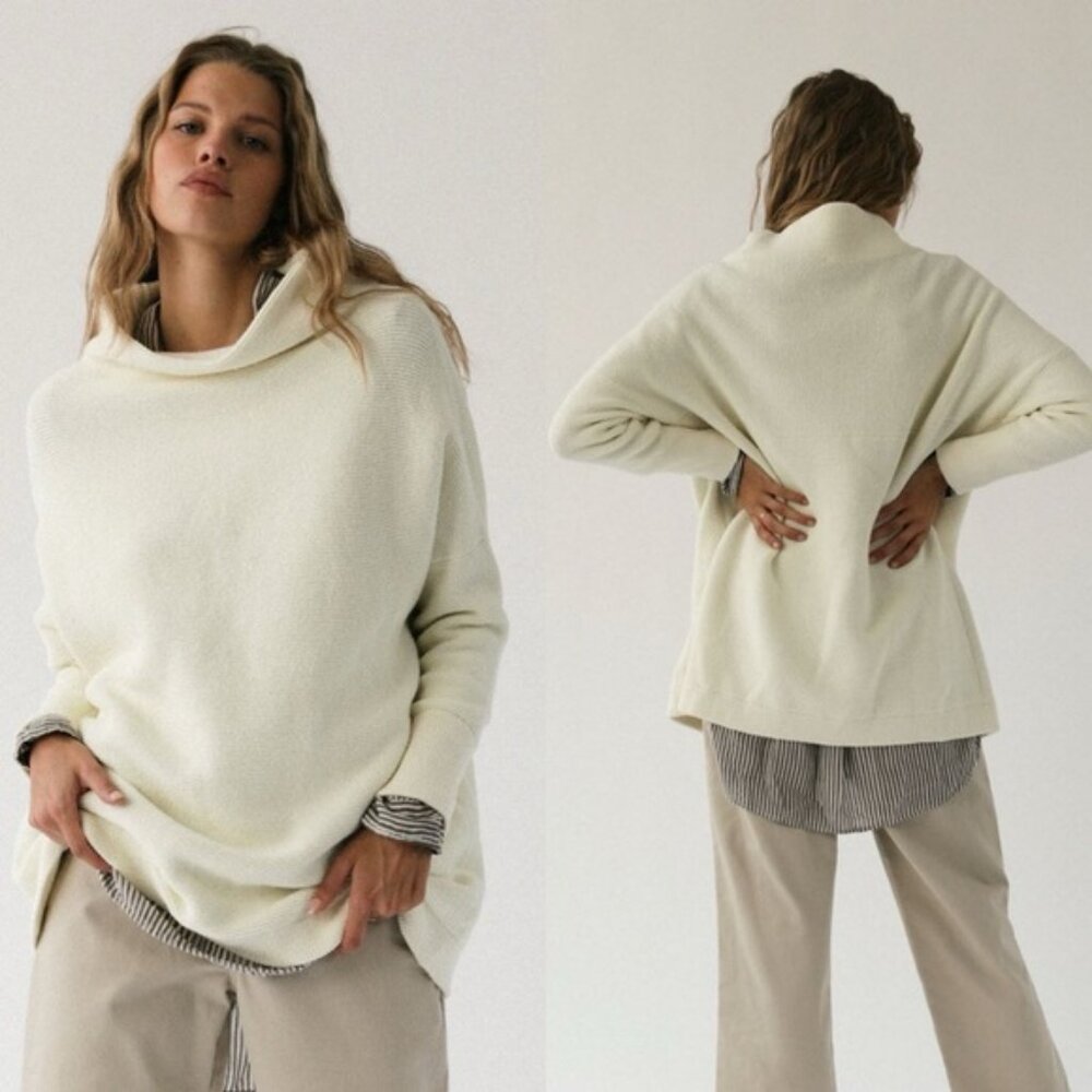 Free People Ottoman Slouchy Tunic Ecru
